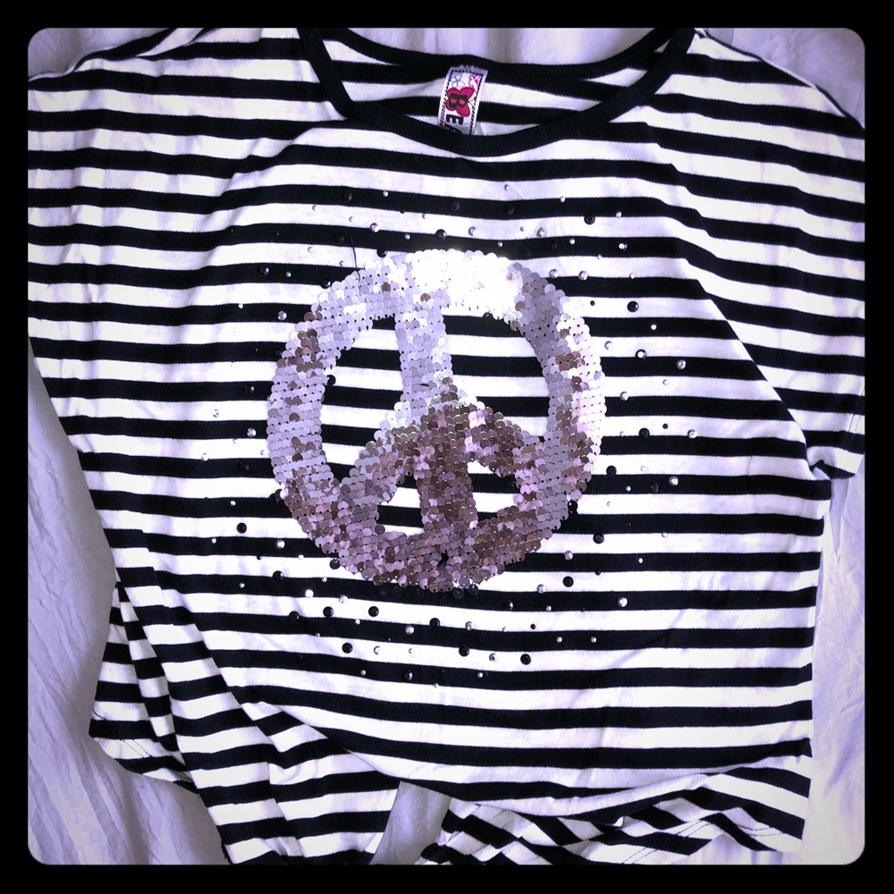 Little girls reversible sequin top!